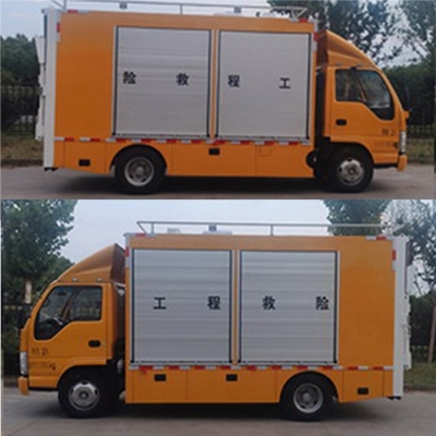 五十鈴箱式救險(xiǎn)車 燃?xì)鈾z修、工程搶險(xiǎn)與電力維修的多面手
